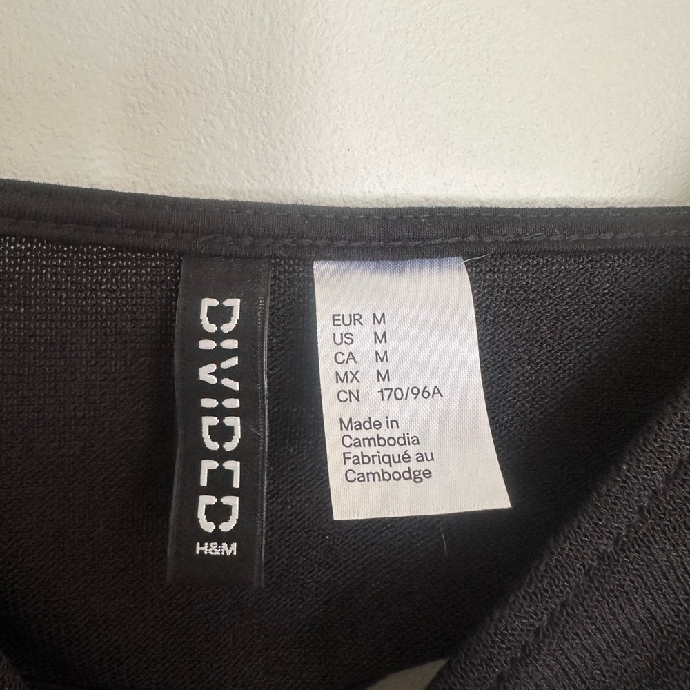 DIVIDED Y2K Black Cutout Bodycon Mini‎ Dress M - Picture 2 of 4
